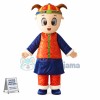 Blessing Doll Wearing Thick Padded Jacket Mascot Costume