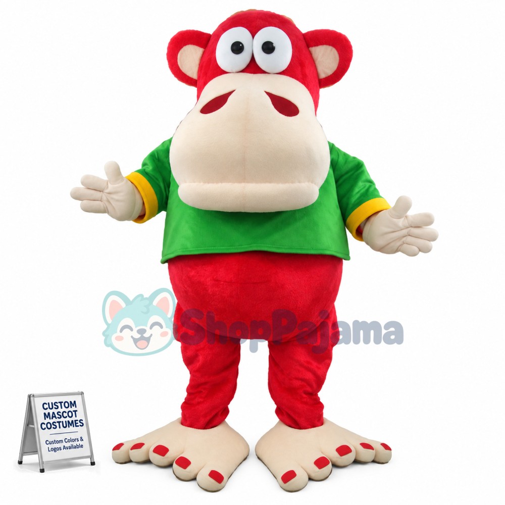 Big-mouthed Monkey With Huge Soles Mascot Costume