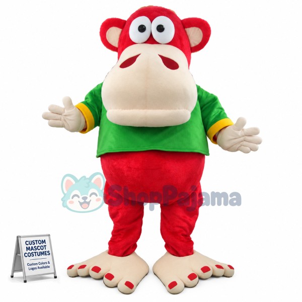 Big-mouthed Monkey With Huge Soles Mascot Costume