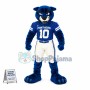 Blue Panther With Hale Body Mascot Costume