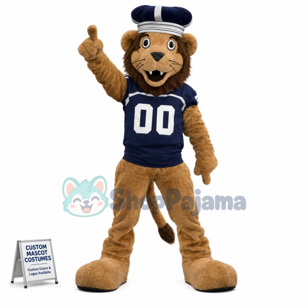 Young Lion King With Crown Mascot Costume