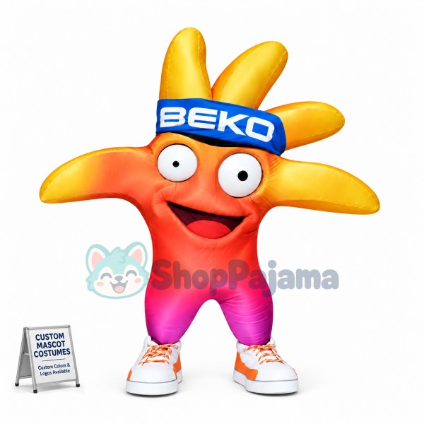 Gradient Color Palm Mascot Costume for Opening Ceremony