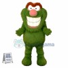 Big Mouth Green Furry Monster Mascot Costume