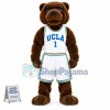 University Sports Brown Bear Mascot Costume