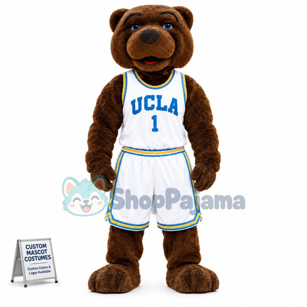 University Sports Brown Bear Mascot Costume