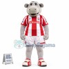 Actively Responding Hippopotamus Mascot Costume
