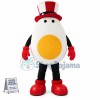 Egg Doll Wearing Roller Skates Mascot Costume