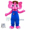 The Pleased Pink Little Elephant Mascot Costume