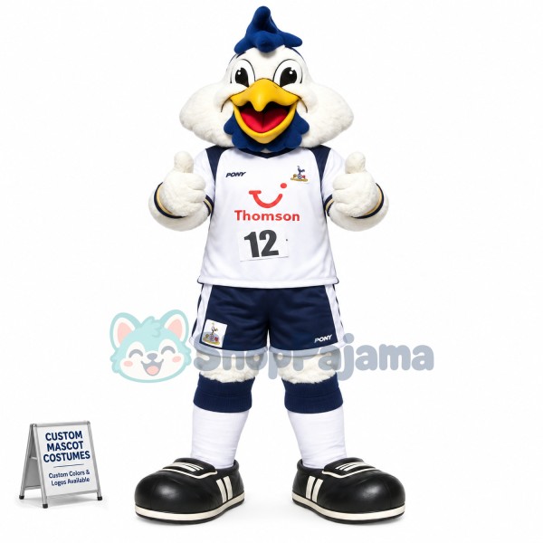 Vivid Power White Chicken Mascot Costume