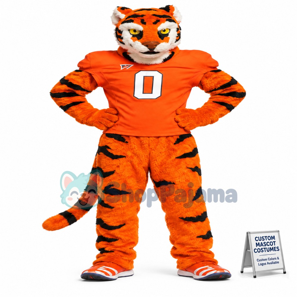 The Tiger Watching Seriously Mascot Costume