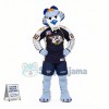 The Majestic Light Blue Tiger Racer Mascot Costume
