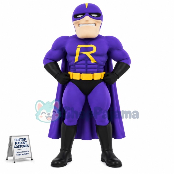 The Masked Villain Hero Mascot Adult Costume
