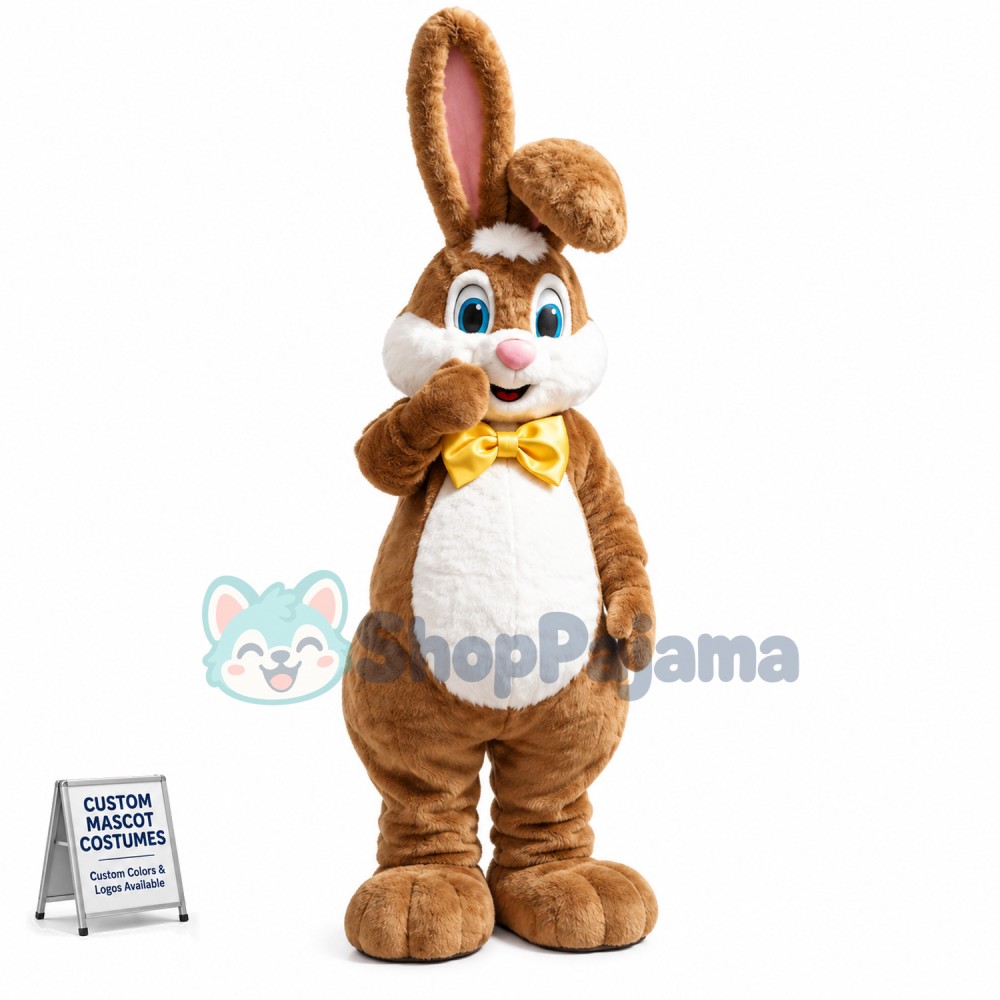 Adult Blue-eyed Bunny Outdoor Mascot Costume