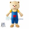 Baby Bear Wearing Pocket Bodysuit Mascot Costume