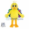 Little Peacock With Colorful Tail Mascot Costume