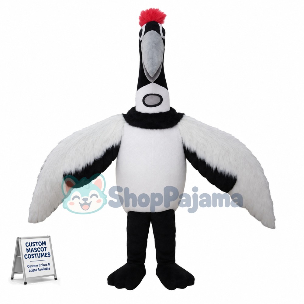 Long Necked Plush Ostrich Mascot Costume