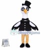 Elegant Ostrich In The Dinner Suit Mascot Costume