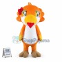 Bright Lark With Gorgeous Flower Mascot Costume