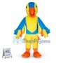 Yellow & Blue Bird Mascot Costume For Adult