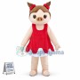 The Pig Sister With Vest Dress Mascot Costume