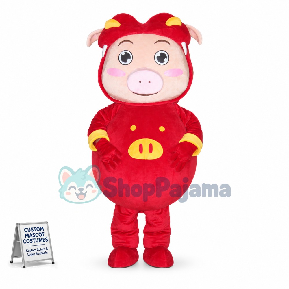 The Optimistic Young Pigman Mascot Costume