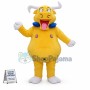 Flying High Yellow Cattle With Pillow Mascot Costume