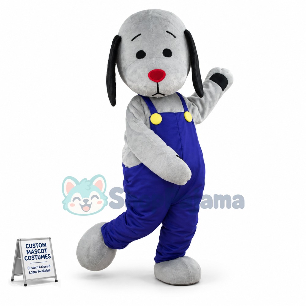 Greyhound With Drooping Ears Mascot Costume
