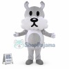 Adult Size Gray & White Dog Mascot Costume