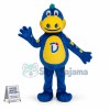 Blue Dragon With Big Nostrils Mascot Costume