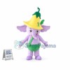 Baby Elephant Wearing Trumpet Flower Mascot Costume