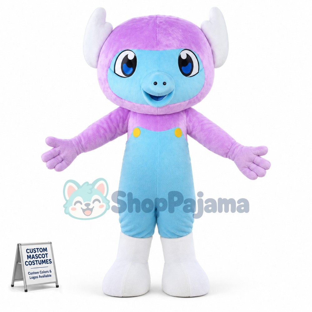 Baby Elephant With Short Nose Mascot Costume