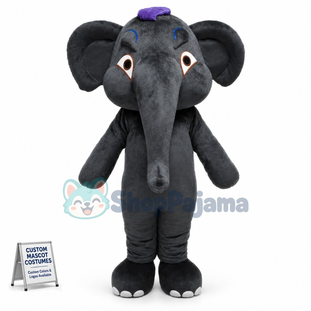 Baby Elephant In Captivity Mascot Costume
