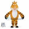 The Restless Tiger Rolling Eyes Mascot Costume