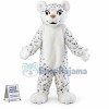 White Tiger Adult Plush Mascot Costume