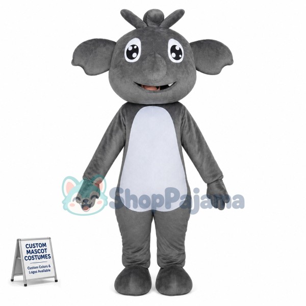 Shiny Eyes Koala With Small Ears Mascot Costume