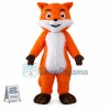 Agreeable Orange Furry Fox Mascot Costume