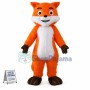 Agreeable Orange Furry Fox Mascot Costume