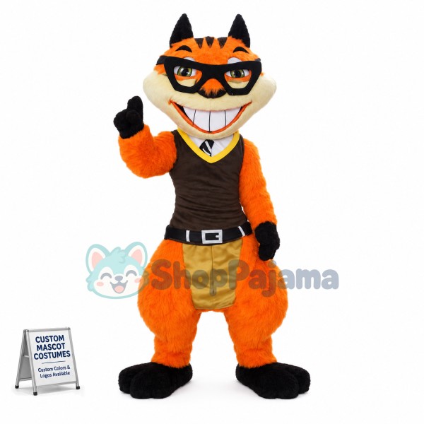Capable Commando Tiger Mascot Costume