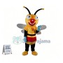 Adult Cartoon Red-nosed Bee Mascot Costume