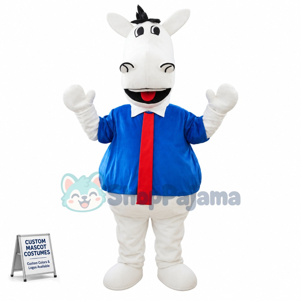 White Horse Principal of High School Mascot Costume