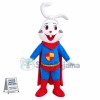 Super Bunny With Knotted Ears Mascot Costume