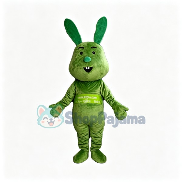 The Whole Green Rabbit Mascot Costume