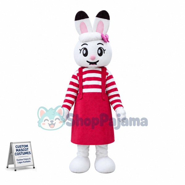 Beautifully Dressed Beauty Rabbit Mascot Costume