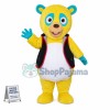 The Eye-catching Bear In Vest Jacket Mascot Costume