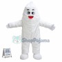 Breathable Pure White Snow Monster Mascot Costume