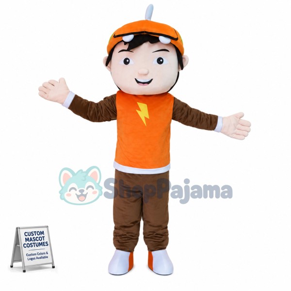 The Little Boy of Lightning Team Mascot Costume