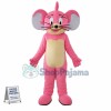 Pink Jerry Mouse Cartoon Mascot Costume