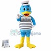 Captain Duck In the Striped Vest Mascot Costume