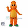 Orange Baby Triceratop Mascot Costume