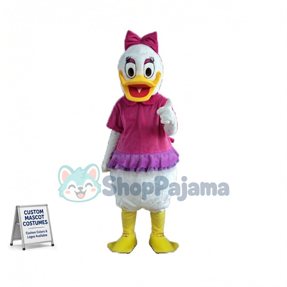 Casual Version of Donald Duck Couple Mascot Costume